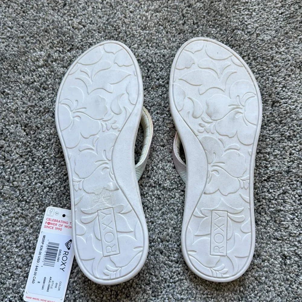 Women’s Roxy Flip Flops Size 8 - Picture 2 of 4